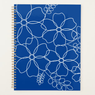 Agenda Padrão simples de flores de verão elegante