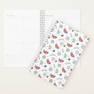 Agenda Padrão Tropical de Verão do Estilo Memphis