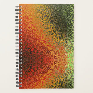Agenda Padrão Vermelho Verde e Dourado