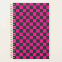Padrão xadrez magenta e fumaça
