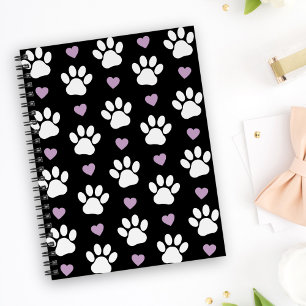 Agenda Padrões de pata, patas de cão, patas brancas, cora