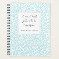 Padrões Impressos Funny Pastel Leopard Blue Planne