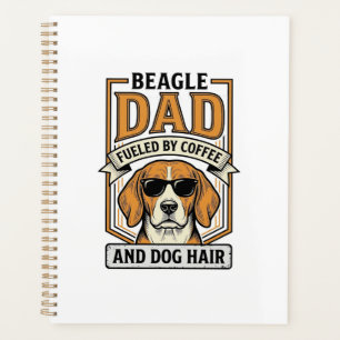Agenda Pai Beagle Energizado por Café e Camisa de Pelo de