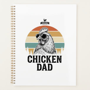 Agenda Pai de Frango Vintage Pôr do Sol Engraçado Camisa