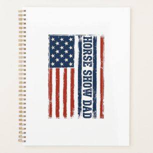 Agenda Pai de Show de Cavalos Bandeira Americana Camisa V