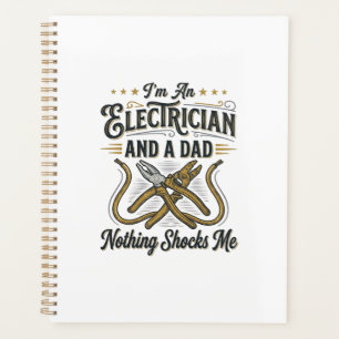 Agenda Pai Eletricista Nada Me Choca Camisa Vintage De
