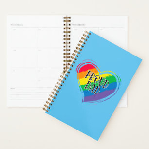 Agenda Pai LGBT Orgulho gay Mês do Sinalizador do Coração