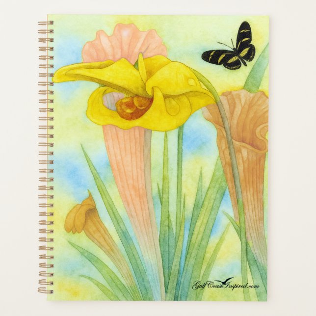 Agenda Painted Petals Collection - Pitcher Plant Planner (Frente)