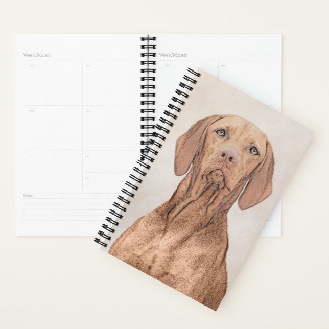 Agenda Painting Vizsla - Arte de Cachorro Original (Exibição)