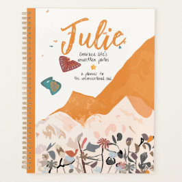 Agenda Paisagem Abstrata & Flores Silvestres, um Boho Ins