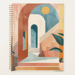 Agenda Paisagem Boho Abstrato (10)