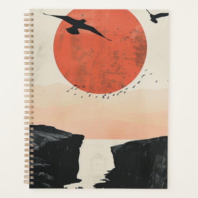 Agenda Paisagem Boho Abstrato (12) (Frente)