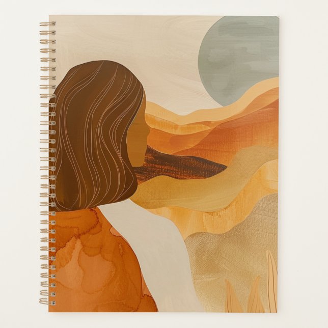 Agenda Paisagem Boho Abstrato (17) (Frente)