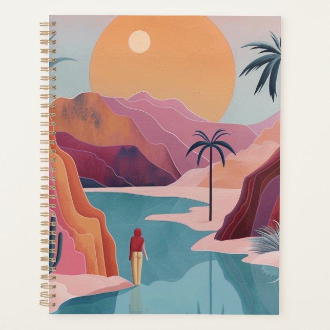 Agenda Paisagem Boho Abstrato (18) (Frente)