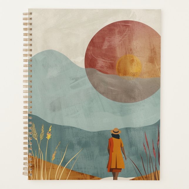 Agenda Paisagem Boho Abstrato (23) (Frente)