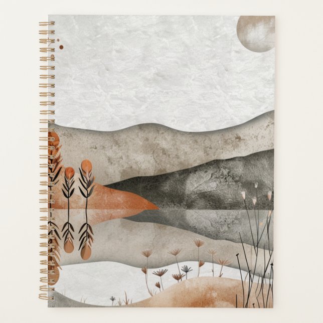 Agenda Paisagem Boho Abstrato (3) (Frente)