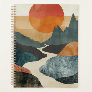 Agenda Paisagem Boho Abstrato (5)