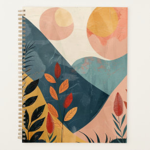 Agenda Paisagem Boho Abstrato (8)