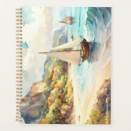 Agenda Paisagem com navios de mar e de navegação