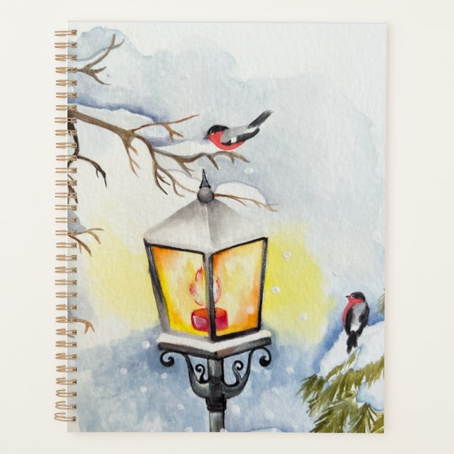 Agenda Paisagem de inverno de Natal (Frente)