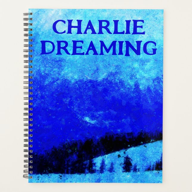 Agenda Paisagem de inverno Personalizada (Frente)