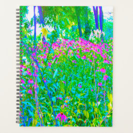 Agenda Paisagem do Jardim Impressionista Azul Aqua