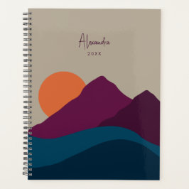 Agenda Paisagem do outono de abstrato