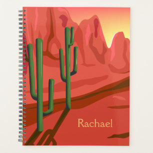 Agenda Paisagem do Sol do Deserto Personalizada