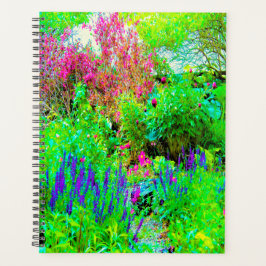 Agenda Paisagem Primavera verde do jardim com peônias