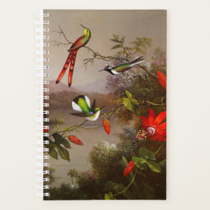 Agenda Paisagem tropical com dez beija-flores