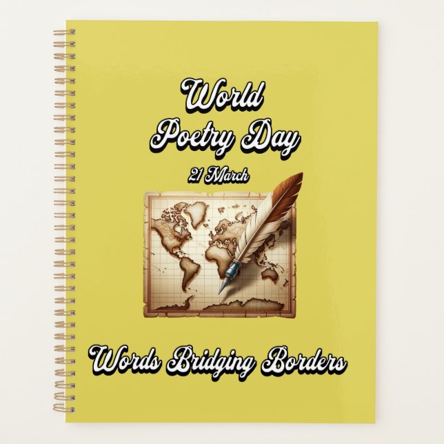 Agenda Palavras 'Bridging Borders'. Dia Mundial da Poesia (Frente)