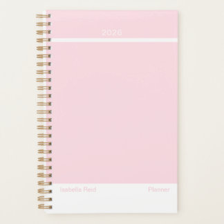 Agenda Pale Pink Minimalist Planner