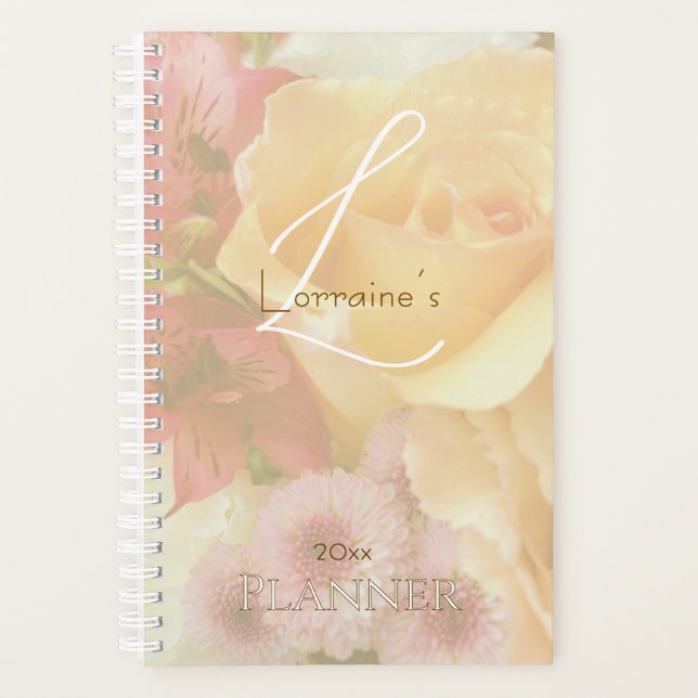 Agenda Pale Yellow Rose Secret Gardens Planner (Frente)