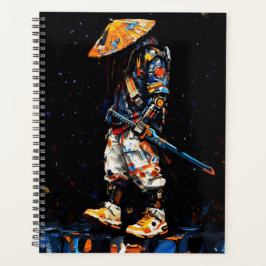 Agenda Paleta de Ciber Ninja Faca Neon Laranja Impasto