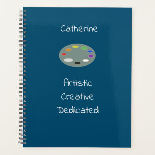 Agenda Paleta Dedicada Criativa Artística Personalizada