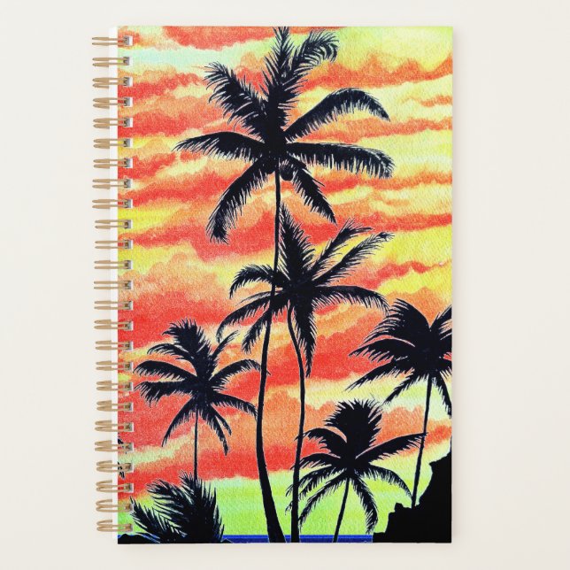 Agenda Palmas de Coco Sunset Havaiano (Frente)