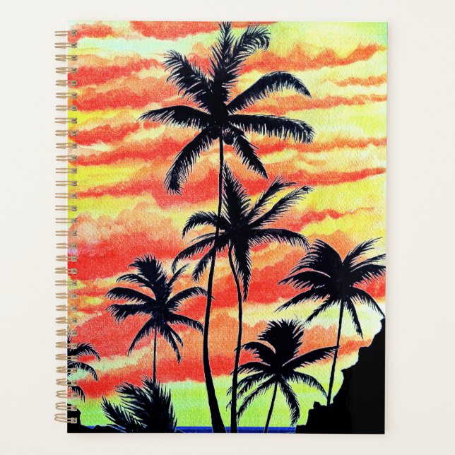 Agenda Palmas de Coco Sunset Havaiano (Frente)