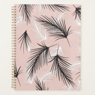Agenda Palmeiras Preto Branco Tom Terroso Rosa