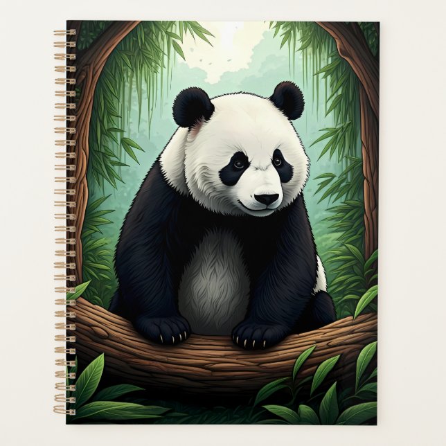 Agenda Panda em Vegetação Exuberante (Frente)