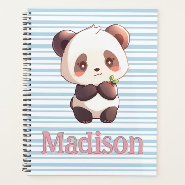 Agenda Panda Fofo Personalizado (Frente)