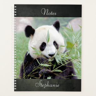 Agenda Panda gigante fotográfica do notebook, animais 02.