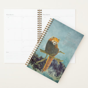 Agenda Panda Vermelha Ameaçada De Mão