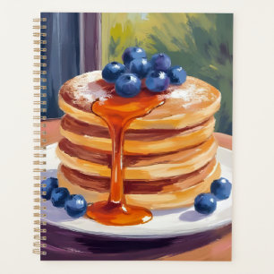 Agenda Panquecas de Mirtilo Pintura a Óleo Fruta