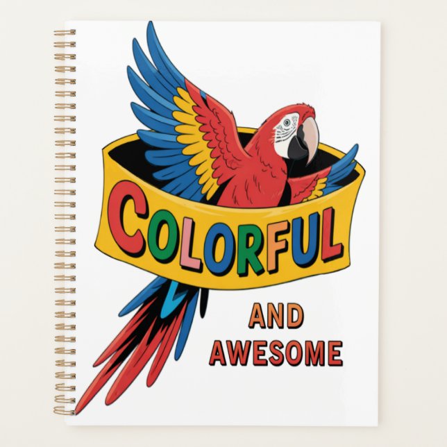 Agenda Papagaio Colorido (Frente)