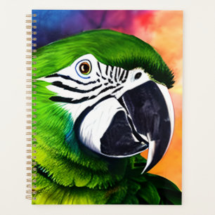 Agenda Papagaio Verde Gerado por AI-Cute