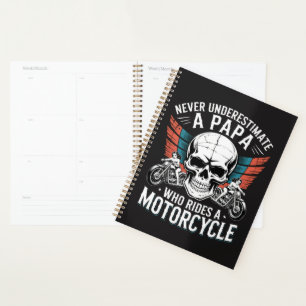 Agenda Papai Ciclista Que Anda de Motocicleta