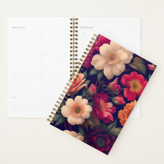 Agenda Papel de parede com padrão floral (Exibição)