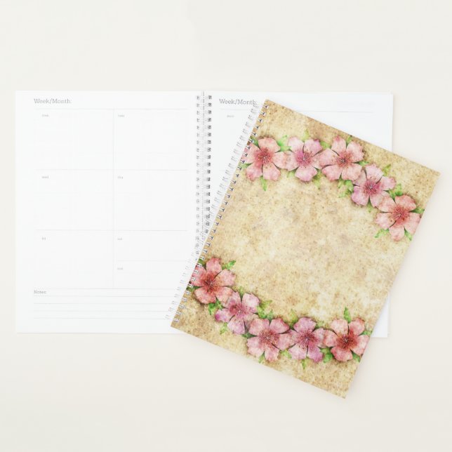 Agenda Papel de parede floral antigo (Exibição)