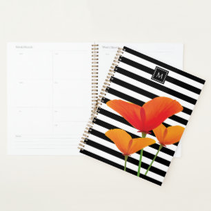 Agenda Papoila Negra Chic Monograma
