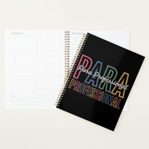 Agenda Para Profissional Paraeducador Primeiro Dia de Vol